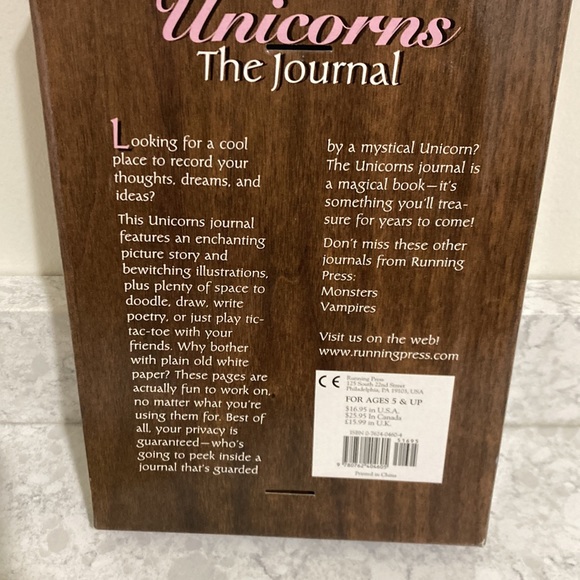 New, unique journal, 3D cover with unicorn in forest - Picture 4 of 11